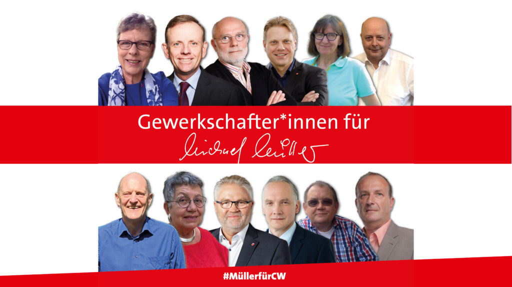 Gewerkschafter*innen unterstützen Michael Müller
